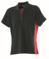 Finden & Hales Women's sports polo Black/ Red