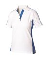 Finden & Hales Women's sports polo White/ Royal