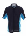 Heren Poloshirt Track Kustom Kit KK475 navy-turquoise-wit