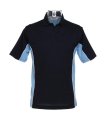 Heren Poloshirt Track Kustom Kit KK475 navy-lichtblauw-wit
