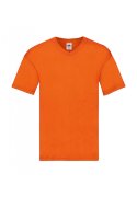 Goedkope Oranje Heren V hals T-shirt Fruit of the Loom