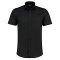 Heren Overhemd Poplin Kustom Kit KK141 Black