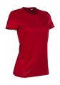 Stedman T-shirt Interlock ActiveDry for her Crimson Red
