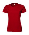 Dames T-shirt Tee Jays Basic 1050 red