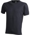 Heren T-shirt James & Nicholson Workwear-T JN800 Carbon