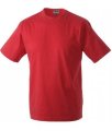 Heren T-shirt James & Nicholson Workwear-T JN800 Rood