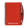 NoteBook A6 notitieboek transparant rood