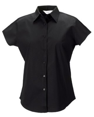 Dames blouse korte mouw Russell R-947F-0 black