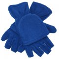 Fleece handschoenen Half Finger Gloves AR 1865-04-A03 Kobaltblauw