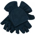 Fleece handschoenen Half Finger Gloves AR 1865-14-A03 Navyblauw