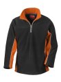 Fleece Sweater Sport Result R86 black oranje