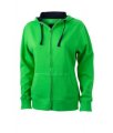 Dames Hooded Sweaters Lifestyle JN962 green-navy