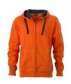 Hooded Sweaters Heren JN595 dark orange-carbon