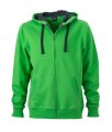 Hooded Sweaters Heren JN595 groen-carbon