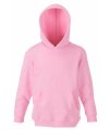 Kinder Hooded sweaters Fruit of the Loom Light Pink