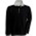 Sweaters met korte rits, trucker sweater Kariban K206, BLACK-HEATHERGREY