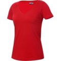 Dames T-shirt V hals Clique Arden 029318 red
