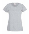 Goedkope Dames T-shirts fruit of the loom value weight 61-372-0 heather grey