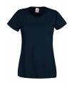 Goedkope Dames T-shirts fruit of the loom value weight 61-372-0 navy