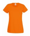 Goedkope Dames T-shirts fruit of the loom value weight 61-372-0 oranje
