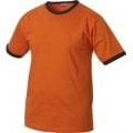 Heren T-shirt Clique Nome 029314 orange-black