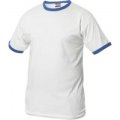 Heren T-shirt Clique Nome 029314 white-royal blue