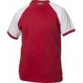 Heren T-shirt Clique Raglan-T 029326 red-white