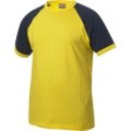 Heren T-shirt Clique Raglan-T 029326 yellow-navy