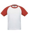 T-shirts, Kids B&C Baseball wit-rood