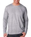 T-shirts, lange mouw, Gildan Mens Soft Style Long Sleeve Tee 64400, sport grey