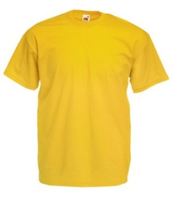 T-shirt Fruit of the Loom Value weight 61-036-0 sunflower yellow