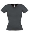 T-shirts, Women's T-Shirt V-Neck B&C Watch dark grey