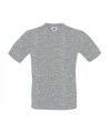 T-shirts V hals B&C exact TU006 sports grey
