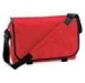 Tassen, Schoudertas Messenger Bag Bagbase BG021 bright red