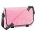 Tassen, Schoudertas Messenger Bag Bagbase BG021 classic pink-antraciet