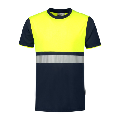 Veiligheids T-shirt Santino Hannover yellow-real navy